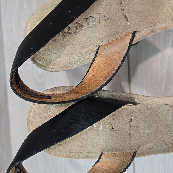 Prada Women Italy Heels Sandals Shoes Sz 39.5/8.5 - Picture 5 of 14